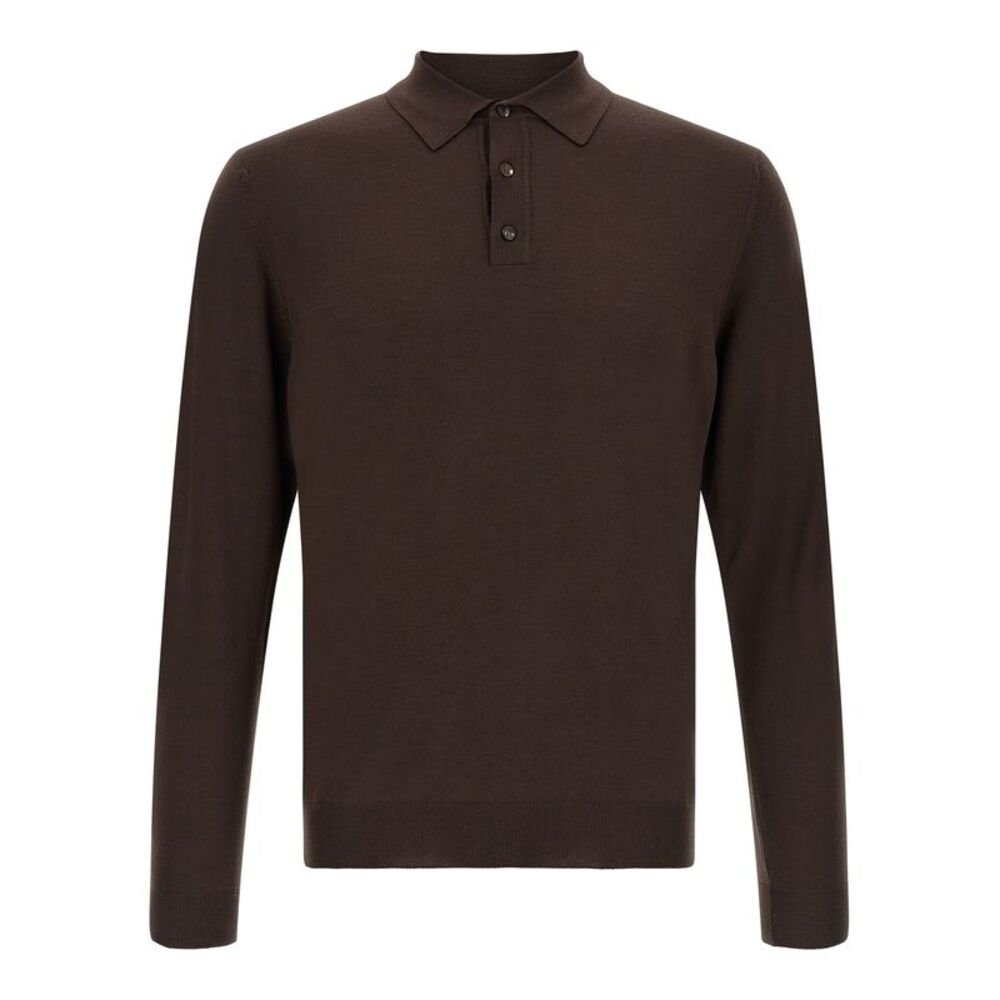 ZANONE Brown Virgin Wool Men's Cardigan